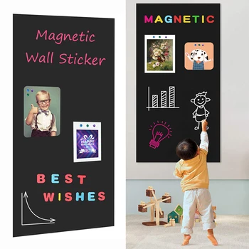 Креда магнитна дъска, хартия за контакт за стена, самозалепващи се тапети за бледа дъски, образователна дъска за децата у дома