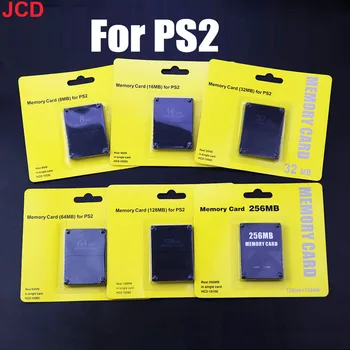 JCD 1 бр. За разширителни карти за PS2 8 MB/16 MB/32 MB/64 MB/128 MB/256 MB Мегабайтная Карта с Памет За видео игра конзола PS2 Slim
