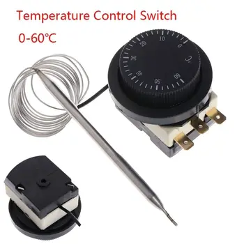 16A 0-60 ℃ Тип писалка професионален термостата на 250/380 В, терморегулятор, превключвател за контрол на температурата, температурен регулатор