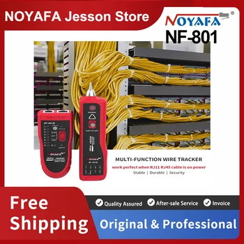 NOYAFA NF-801 Мрежов Тестер Кабел Ethernet LAN Телефонен кабел Tracer RJ-45, RJ11 Линия на Търсещия с Led Осветление може да Издържа на Напрежение