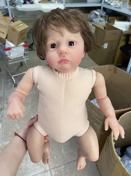 24-инчов кукла за деца Камерън Реборн, кукла, без облекло. премиум-грим, ръчна изработка, 3D кожа, са подбрани художествена кукла