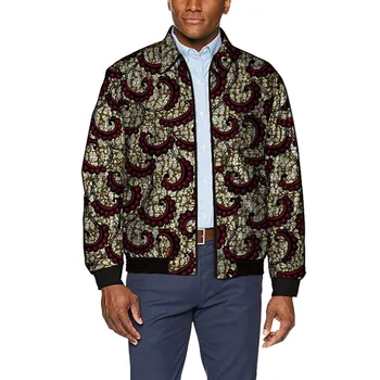 Ежедневно мъжко сако с ревери и принтом, мъжки лети къси палта в стил ретро, африканска облекло