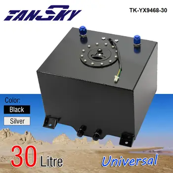 TANSKY 8-Галлонный 30-литров Алуминиев резервоар на газ за състезания /на Плаващи на горивни клетки + Сензор за нивото на TK-YX9468-30