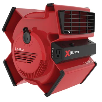 X-Blower Многопозиционный универсален вентилатор-вентилатор с USB порт, X12900, червен мини-вентилатор за охлаждане на климатика