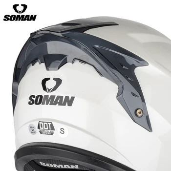 Голям спойлер за мотоциклетни каски Soman SM961-S Много цветя на Едро и в търговията на дребно