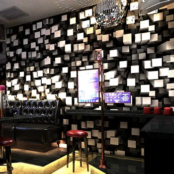 Кабелна телевизия тапети 3D Готина мода флаш бар Хотел Необичайна бальная скоростна Тематичен тавана на стаята 3D тапети за декорация на стените на бара тапети