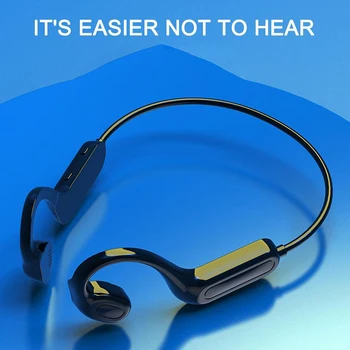 Слушалки слушалки с костна проводимост, водоустойчиви спортни слушалки, 300 mah, Bluetooth-съвместима безжична слушалка