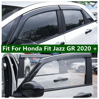 Lapetus Автоаксессуар Прозорец Козирка Леярство Шатри Щит за Защита От Дъжд И Вятър Вентилационна Капакът е Подходящ За Honda Fit (Jazz GR 2020 2021 2022
