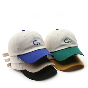 2023 Нова дамски модни проста бейзболна шапка с извит корниз под формата на буквата C, градинска мъжки спортни и ежедневни солнцезащитная шапка