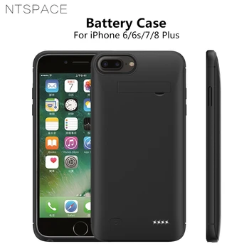 Тънък Калъф За Зарядно устройство За iPhone 7 8 6 6s, Плюс Калъф за банката Захранване на Преносим Калъф За Зареждане на iPhone 8 7 6 6s Капаци За Батерии