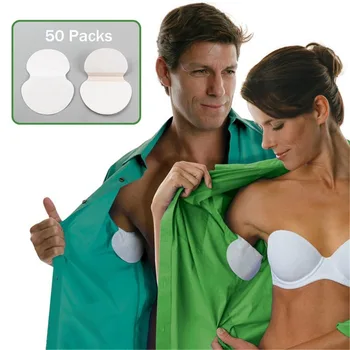 100шт 50 опаковки Летни подложки за подмишниците дезодоранти за подмишниците Стикер поглъщащ за еднократна употреба петна от пот на едро