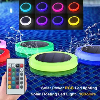 RGB погружная лампа Лодка Слънчева градина на открито led светлини за басейна Плаващ крушка с дистанционно управление на RGB или APP Control