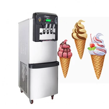 Вертикална машина за сладолед търговска магазин млечен чай и десерти напълно нова подобрена технология на затягане