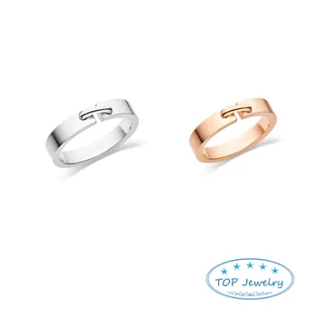 Луксозни маркови бижута от сребро 925 проба, розово злато, сигурност права, пръстени за двойки, висококачествени класически годежни пръстени