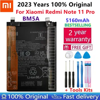100% Оригинален Нов висок Клас Батерия 5160 ма BM5A За Телефон Xiaomi MIUI Redmi Note 11 Pro 11pro Сменяеми Батерии Bateria