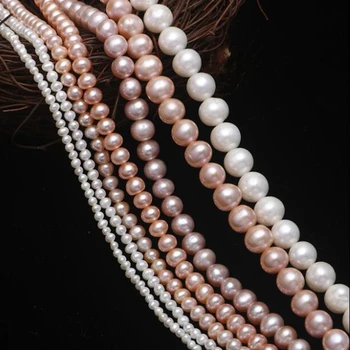 4-8 мм мъниста от естествени перли, висококачествени кръгли мъниста от естествени перли, свободни мъниста за самостоятелно производство на бижута, аксесоари