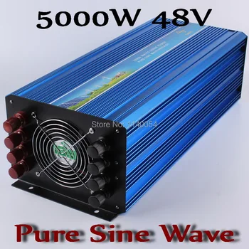 5000 W 48 инвертор, инвертор dc ac с чиста синусна вълна от 5000 W, 48 vdc до AC100/110/120vac или 220/230/240 В Инвертор слънчева енергия, Вятър 5000 W