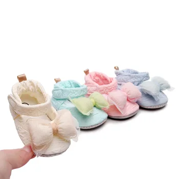 Обувки за новородени момичета, скъпа тъкан, детски първите проходилки, детски меки обувки с голям нос, пролетно-летни обувки на принцесата, празнична обувки за момиченца