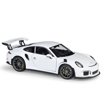 19,5 см Molded под налягане Модел Симулатор в мащаб 1:24 От Сплав 2016 911 GT3 RS Модел на Спортен Автомобил-Метална Играчка Състезателни коли за Детски Подаръци