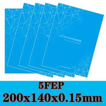 Филмът FEP 5,5 Инча 200*140 мм за Creality ANYCUBIC Photon S Elegoo Mars 0,15 mm UV-Полимерни 3D-Принтери Деления Фолиа Принтер FEP Sheet