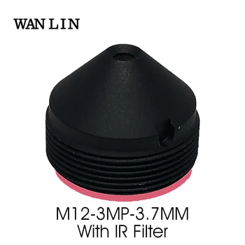 3,0 Мегапикселова HD 3,7 мм Обектив за видеонаблюдение с точков дупка IR M12 Подкрепа на обектива 92 градуса F2.4 1/2.7 