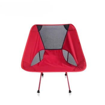 Сгъваем лунен стол за нощуване на открито ультралегкий преносим стол за риболов от въздухоплавателни средства, алуминиеви джанти