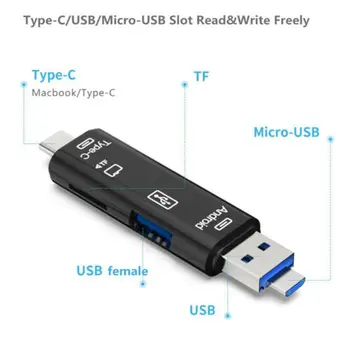 Usb 3.1 Четец на Карти Високоскоростна SD TF Micro SD Четец на Карти Type C C USB Micro USB Memory OTG Четец на Карти за Преносим компютър