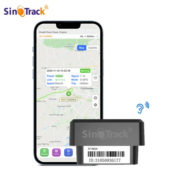 Нов мини OBD 16PIN II Plug и Play автомобилно устройство за проследяване на GSM OBD2 OBD GPS TrackerGPS локатор-онлайн софтуер IOS APP Andriod