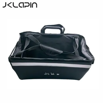 JKLapin Велосипедна кошница за зеленчуци, мотор сгъваема чанта, кошница за пикник, водоустойчив кошница с голям капацитет за Brompton