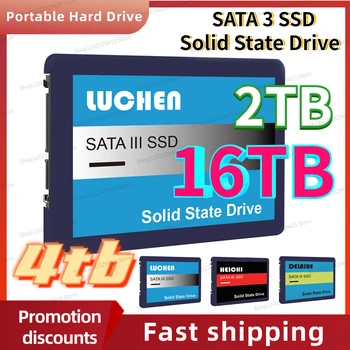 Нов 16 TB 8 TB 4 TB Високоскоростен SSD диск 1 TB И 2 TB SATA3 2,5 Инча 512 GB И 1 TB И 2 TB Твърд Диск, Твърд Диск HD твърд ДИСК за Десктоп, Лаптоп