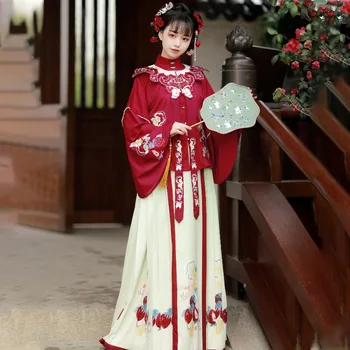 Нова рокля Hanfu народен танцов костюм китайски традиционен национален костюм фея етап костюми на принцеса древна династия Хан